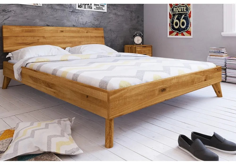 Letto matrimoniale in rovere 200x200 cm Greg 1 - The Beds