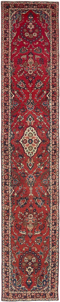Hamedan Tappeto persiano 90 x 440 Rosso (Iran) Annodato A Mano
