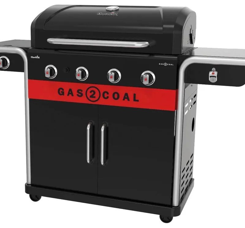 Barbecue a gas CHAR-BROIL 2 COAL 2.0 4B 4 bruciatori con fornello laterale extra