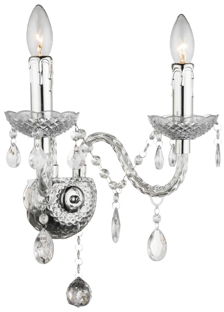 Lampada da parete EBT017-2W Transparent