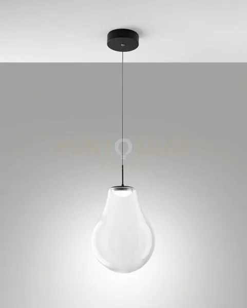 Noa sospensione trasparente 1 luce in vetro attacco led cct 14w - 1...