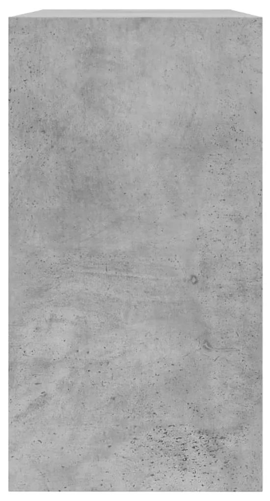 Scarpiera Grigio Cemento 80x34x63 cm in Legno Multistrato