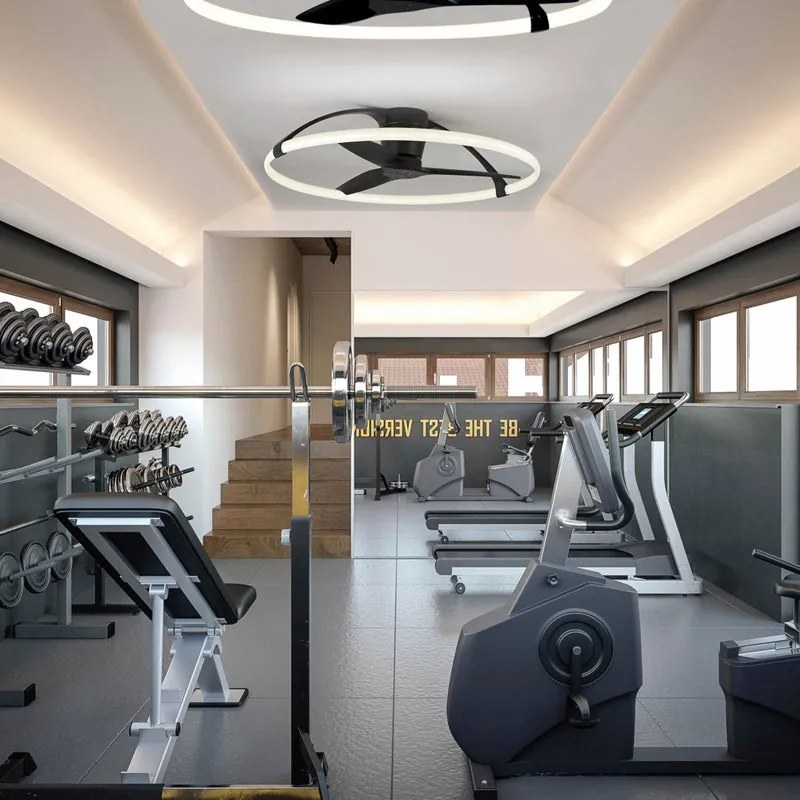 Ventilatore da soffitto Nepal WiFi nero , D. 104 cm MANTRA