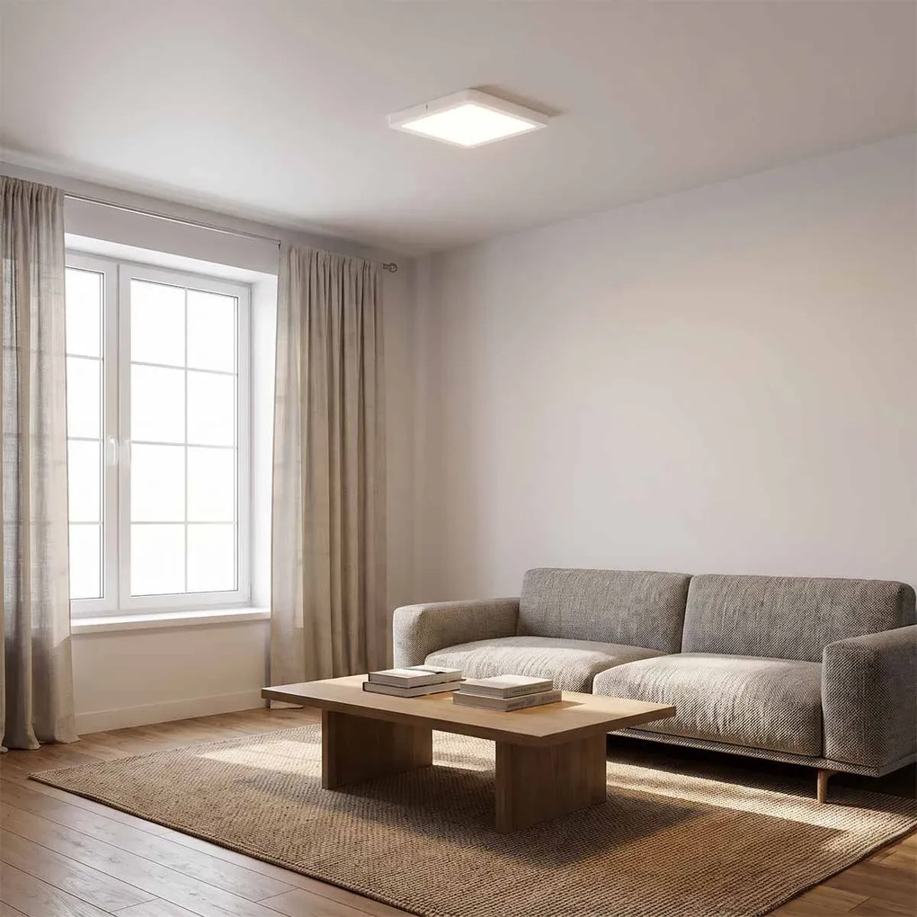 Plafoniera LED Quadrata 24W 285x285mm CCT Bianco Variabile - LEDISENS Colore Bianco Variabile CCT