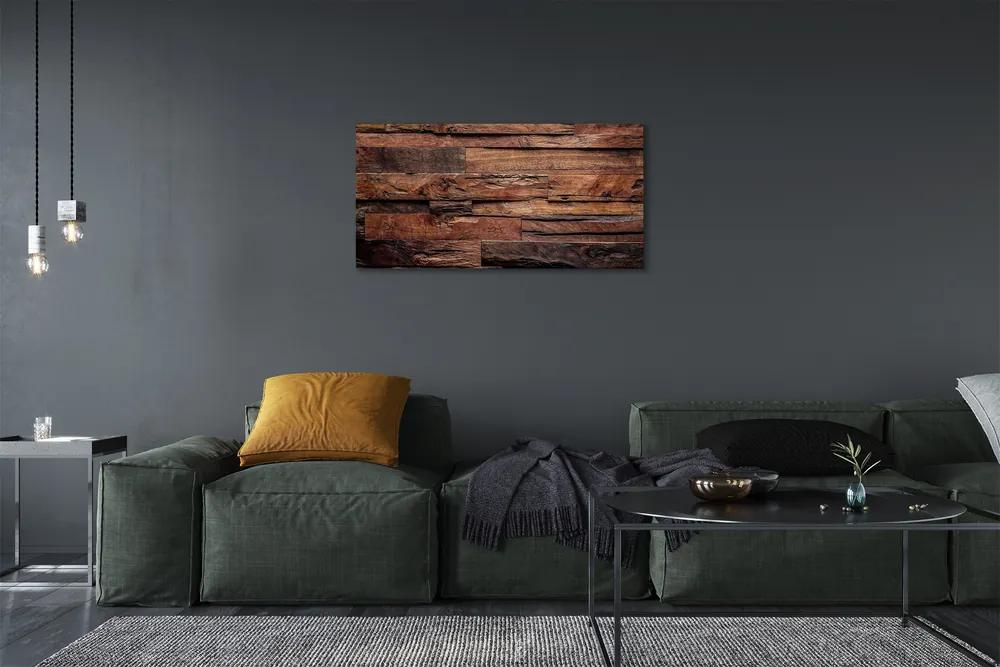 Stampa quadro su tela Struttura del barattolo di legno 100x50 cm