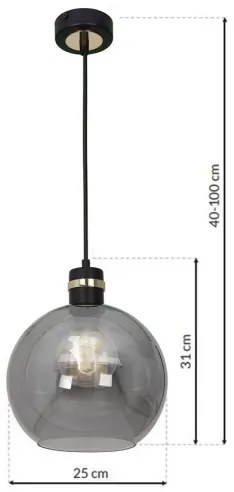 Lampadario su fune OMEGA 1xE27/60W/230V