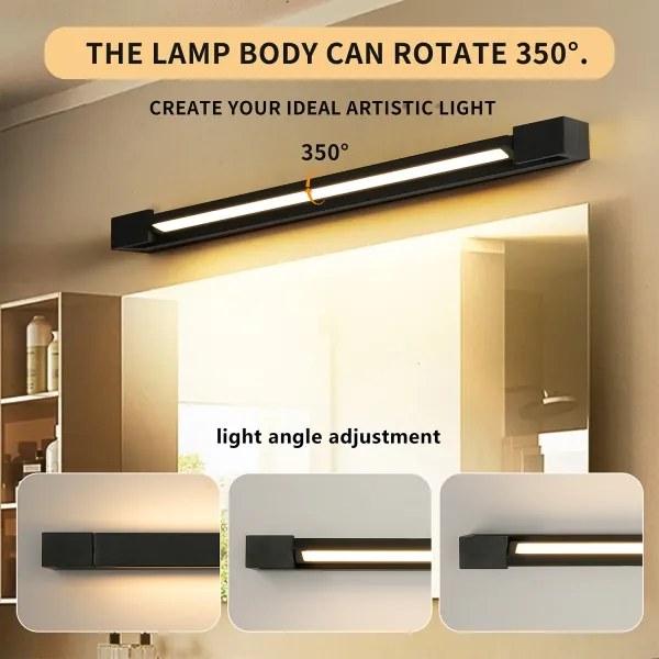 Brilagi-LED Lampada per specchio da bagno AQUA LINE LED/18W/230V 60 cm IP44 nero