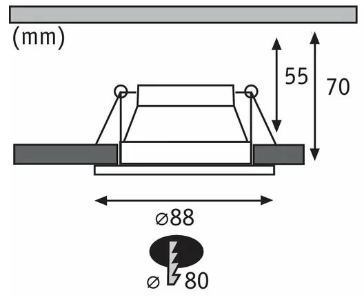 Paulmann 93408 - SET 3xLED/6,5W IP44 Faretto bagno dimmerabile COLE 230V
