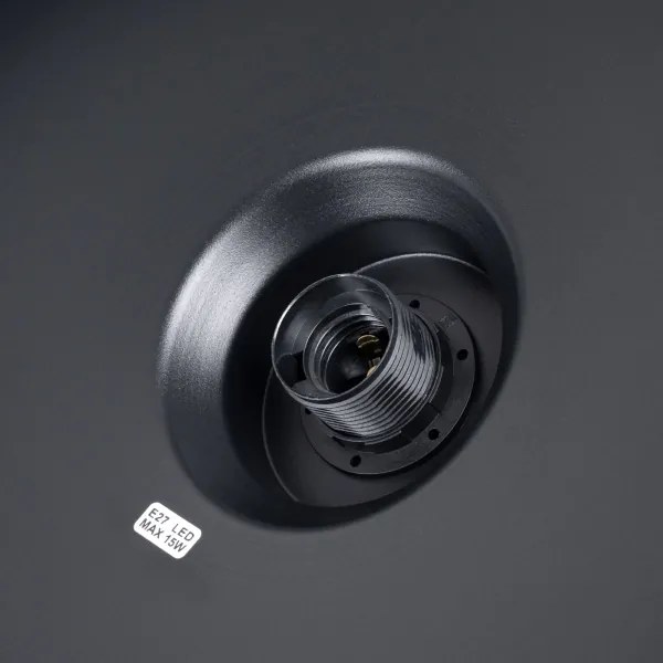 Sollux SL.1703 - Lampadario a sospensione con filo BILO 1xE27/15W/230V diametro 35 cm nero