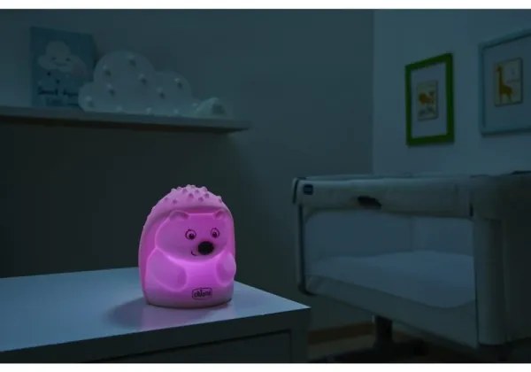 Chicco - Lampada da notte per bambini SWEET LIGHTS riccio