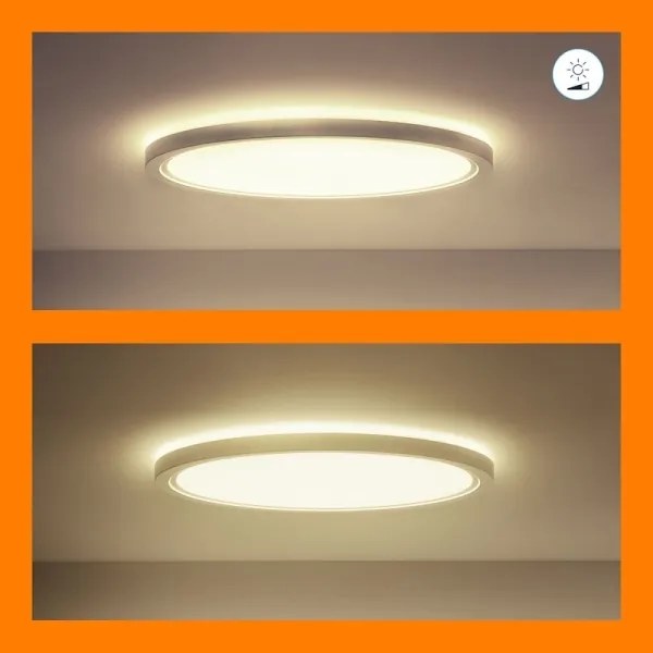 WiZ - Plafoniera LED RGB dimmerabile SUPERSLIM LED/22W/230V Wi-Fi bianco