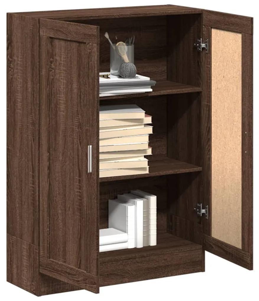 Libreria rovere marrone 82,5x30,5x115 cm in legno multistrato