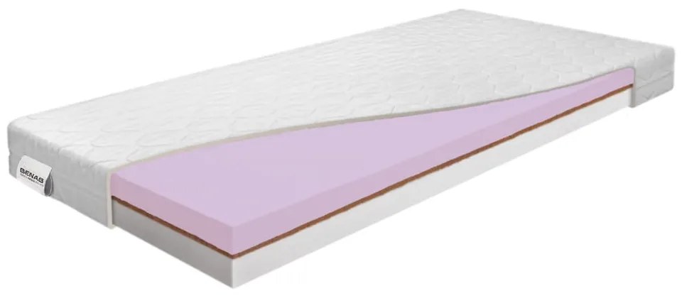 Materasso per bambini bifacciale in schiuma dura/media 120x200 cm Coco Dreamer - BENAB