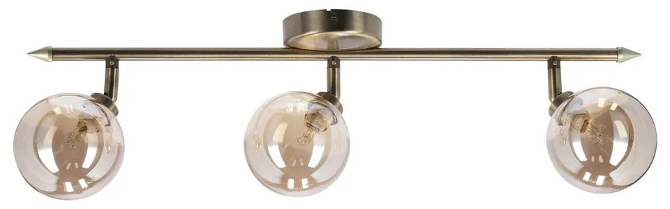 Lampada da soffitto color bronzo con paralume in vetro ø 10 cm Rodia - Candellux Lighting