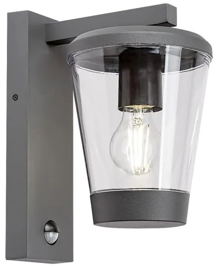Rabalux 7267 - Lampada a parete da esterno con sensore SAVANO 1xE27/40W/230V IP44