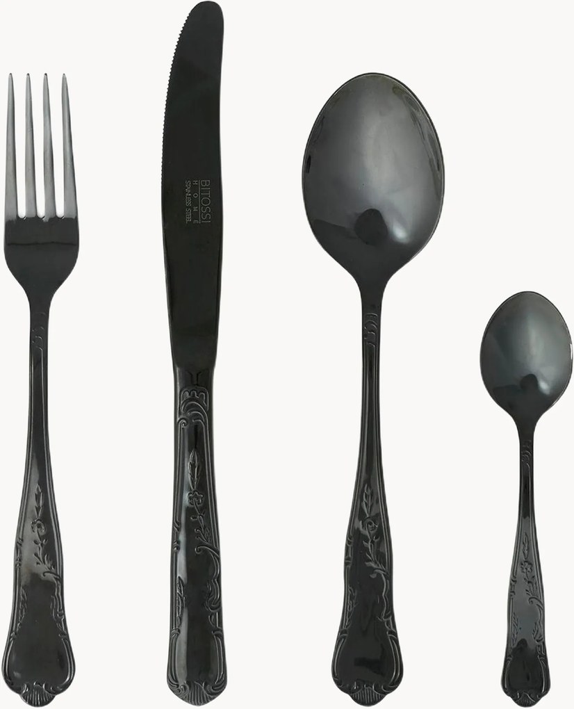 Set di 24 posate Retrò, 6 persone