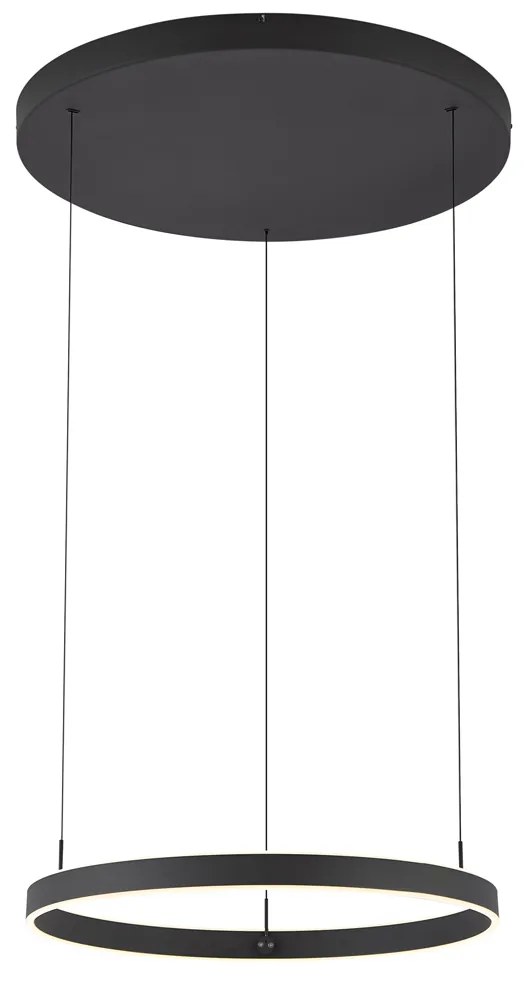 Lampada a sospensione di design nera dimmerabile a 3 livelli - Titmus