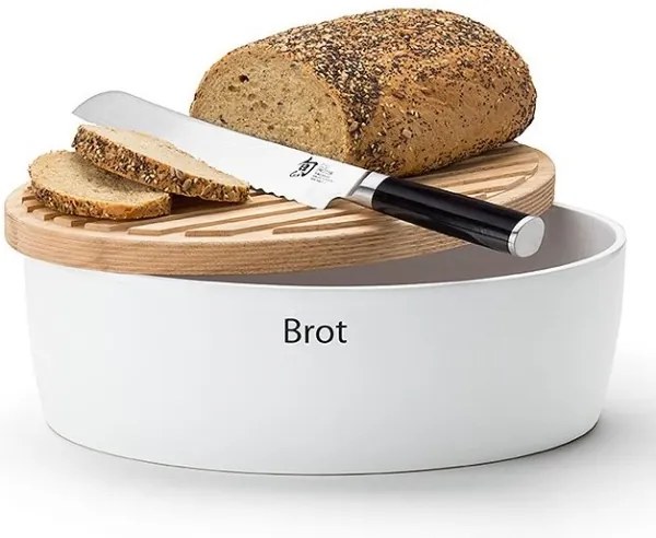 Continente C3930 - Portapane 13,5x30 cm bianco/beige