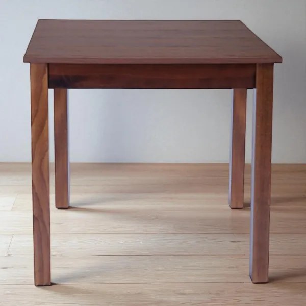 Tavolo fisso in legno con gamba quadrata RISTORANTE misura 80x80 NOCE