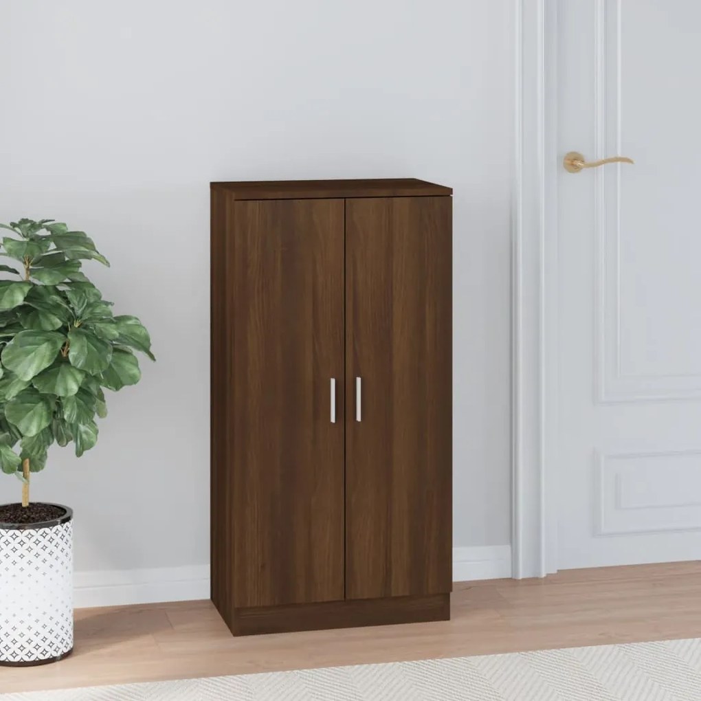 Scarpiera Rovere Marrone 55x35x108 Cm İn Legno Multistrato /