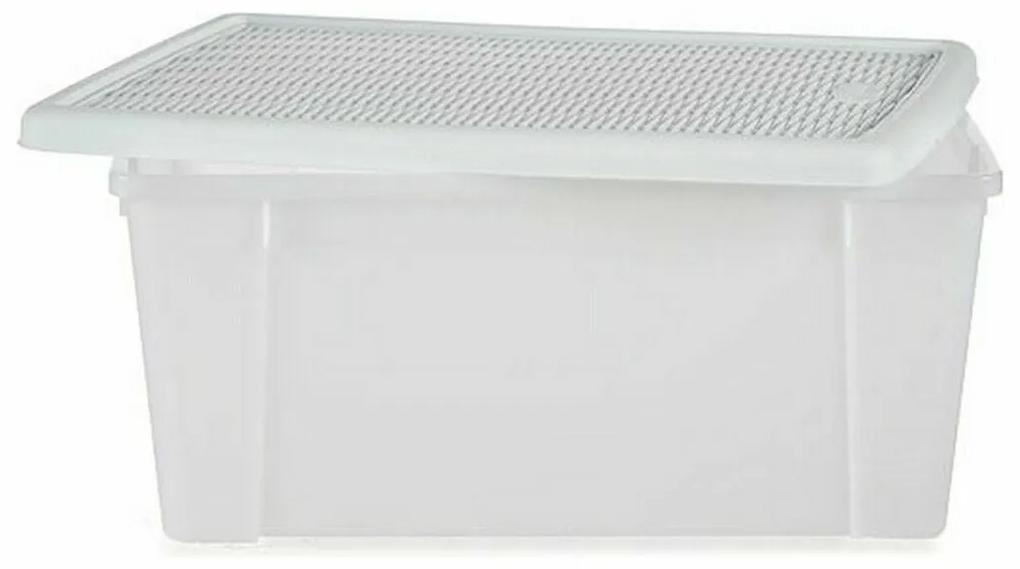 Scatola portaoggetti con coperchio Stefanplast Elegance Bianco Plastica 29 x 17 x 39 cm (6 Unità)