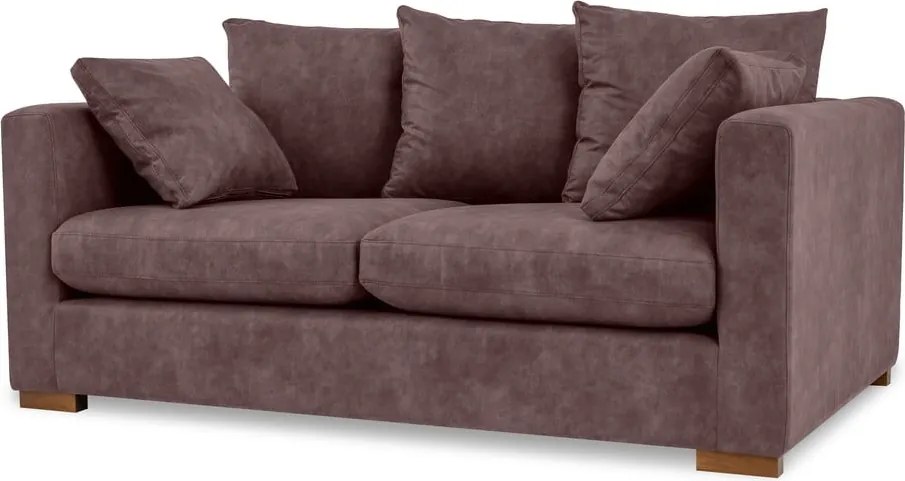 Divano in similpelle marrone scuro 175 cm Hamburg - Scandic