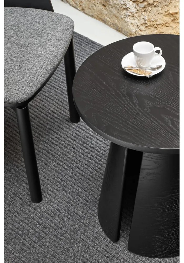 Tavolino nero , ø 50 cm Cep - Teulat