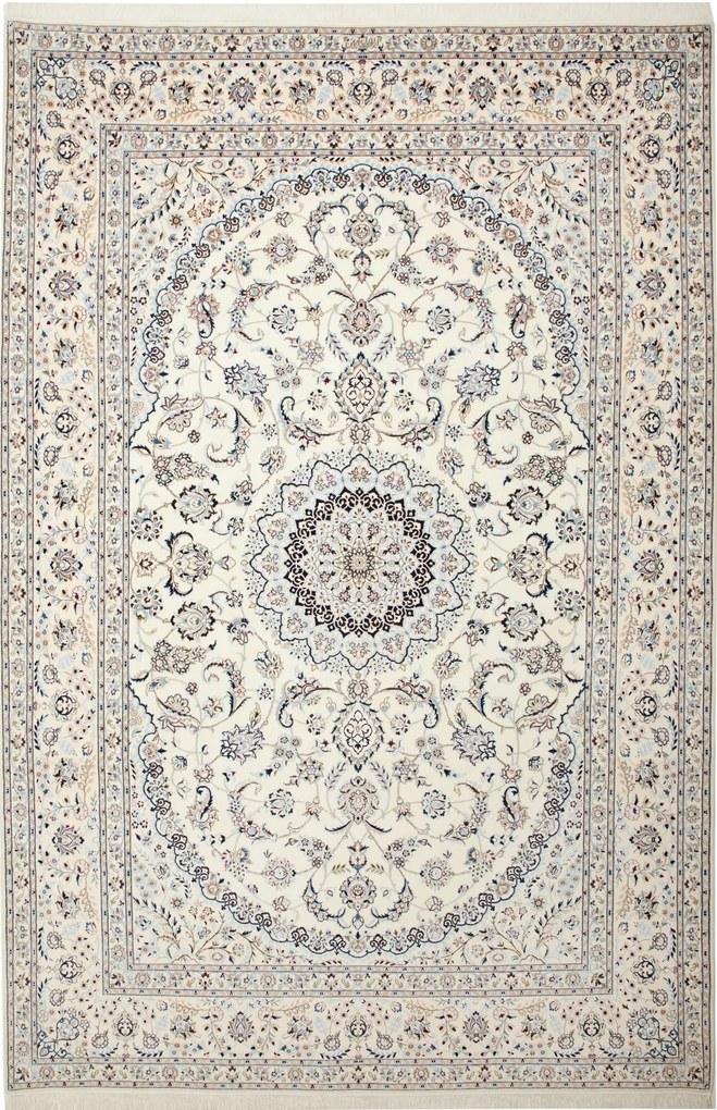 Nain Tappeto persiano 320x210 Beige (Iran) Annodato A Mano