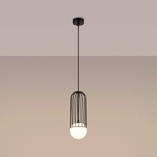 Sollux SL.1332 - Lampadario a sospensione con filo BRINA 1xG9/8W/230V nero