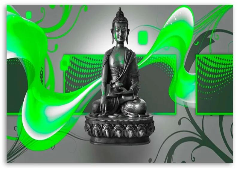 Quadro su tela, Buddha figura astratta