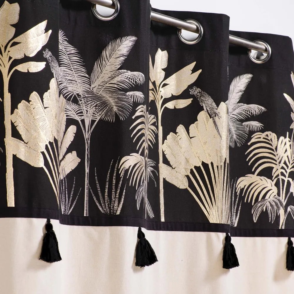 Tenda nera e beige 140x240 cm Karaba - douceur d'intérieur