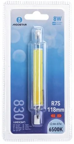 Lampadina LED R7s/8W/230V 6500K - Aigostar