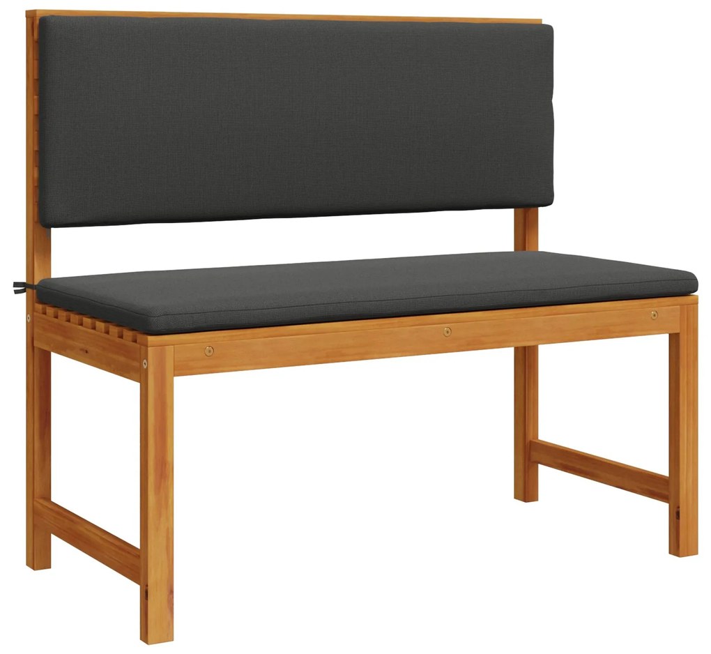 Set da pranzo per giardino 5 pezzi con cuscini in legno massello di acacia