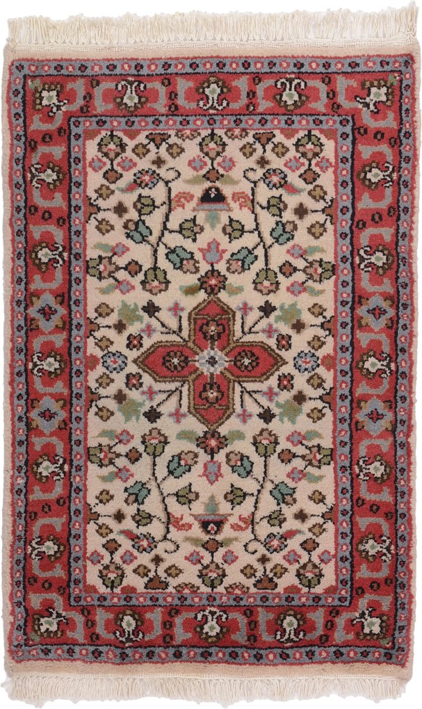 Persian Tappeto 90 x 60 (Indian) Annodato A Mano