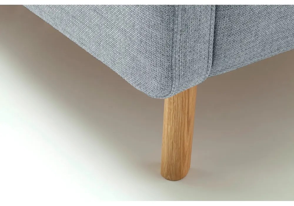 Letto matrimoniale imbottito blu polveroso con contenitore con rete inclusa 180x200 cm Lotte – Meise Möbel