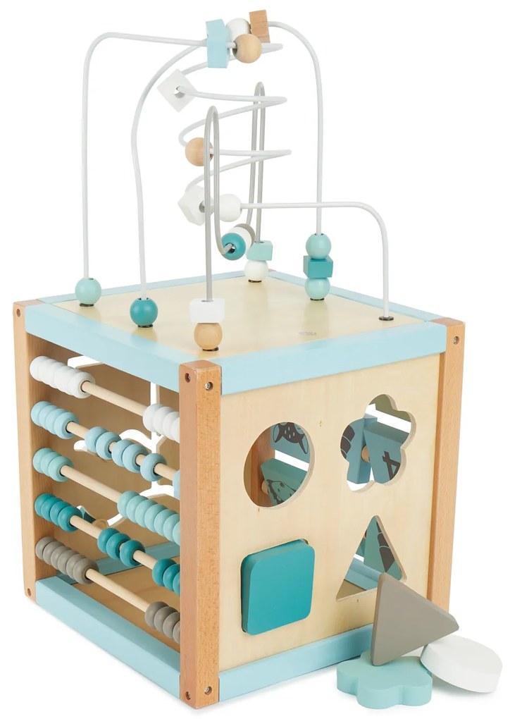 Bieco - Cubo motorio con labirinto XXL - animali del bosco