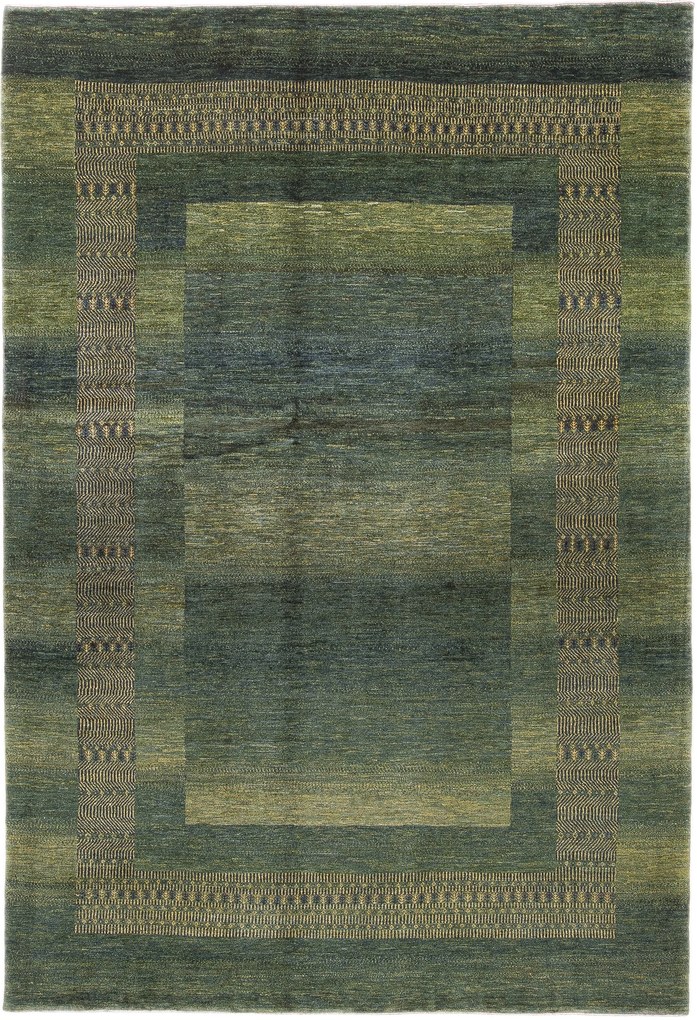 Loribaft Tappeto 300x210 Verde (Iran) Annodato A Mano