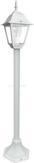 Paletto roma bianco 1 luce attacco e27 ip44 14,6x14,6x104cm