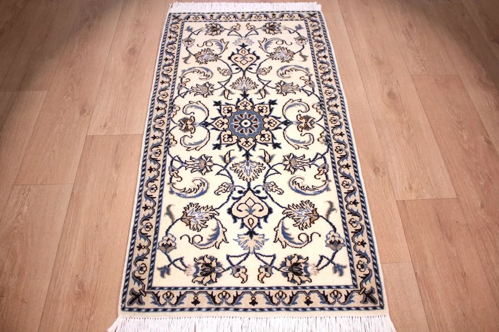 Nain Tappeto 70 x 130 (Iran) Annodato A Mano