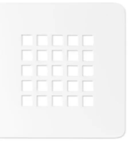 Piatto doccia in mineralmarmo 80x100 cm bianco effetto pietra con griglia e piletta sifonata