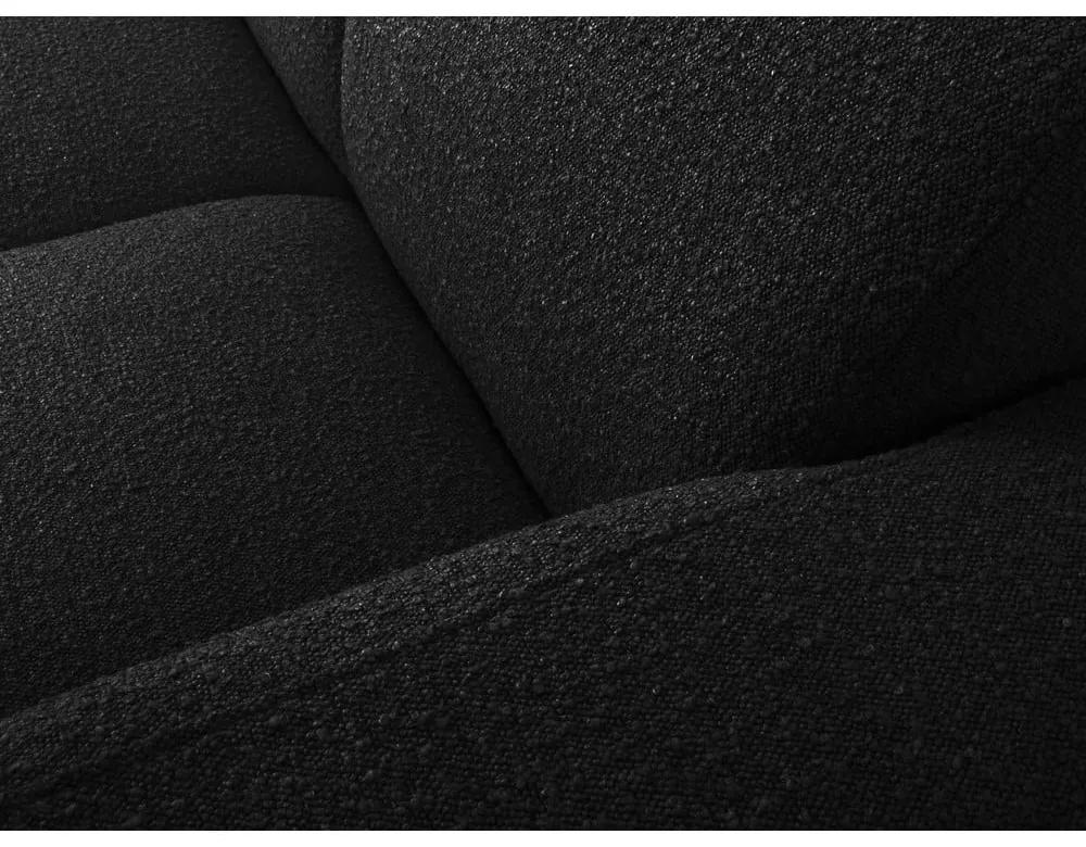 Divano angolare nero in tessuto bouclé (angolo destro) Molino - Micadoni Home