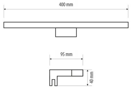 Illuminazione a LED per specchi da bagno MIRROR LED/6W/230V 40 cm IP44 cromo lucido