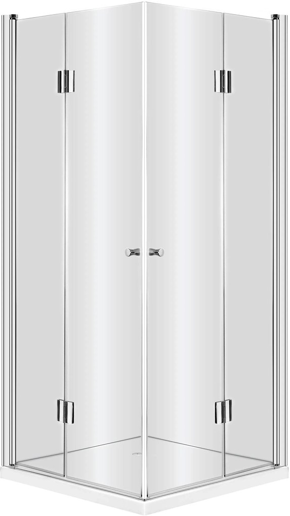 Deante Kerria box doccia 80x80 cm quadrato cromo lucida/vetro trasparente KTK_042P