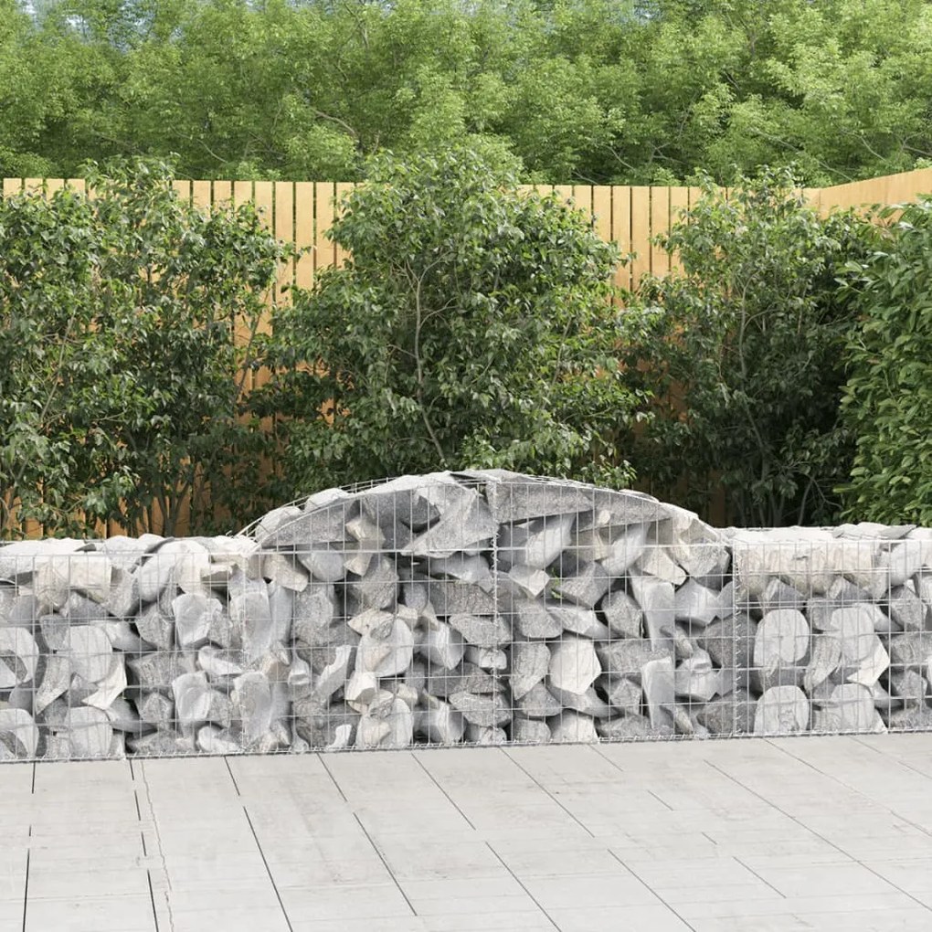 Cesti Gabbioni Ad Arco 25 Pz 300x50x60/80 Cm Ferro Zincato /