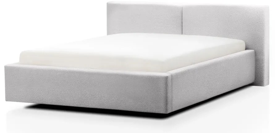 Letto matrimoniale imbottito grigio chiaro rete non inclusa 180x200 cm Cube – Meise Möbel