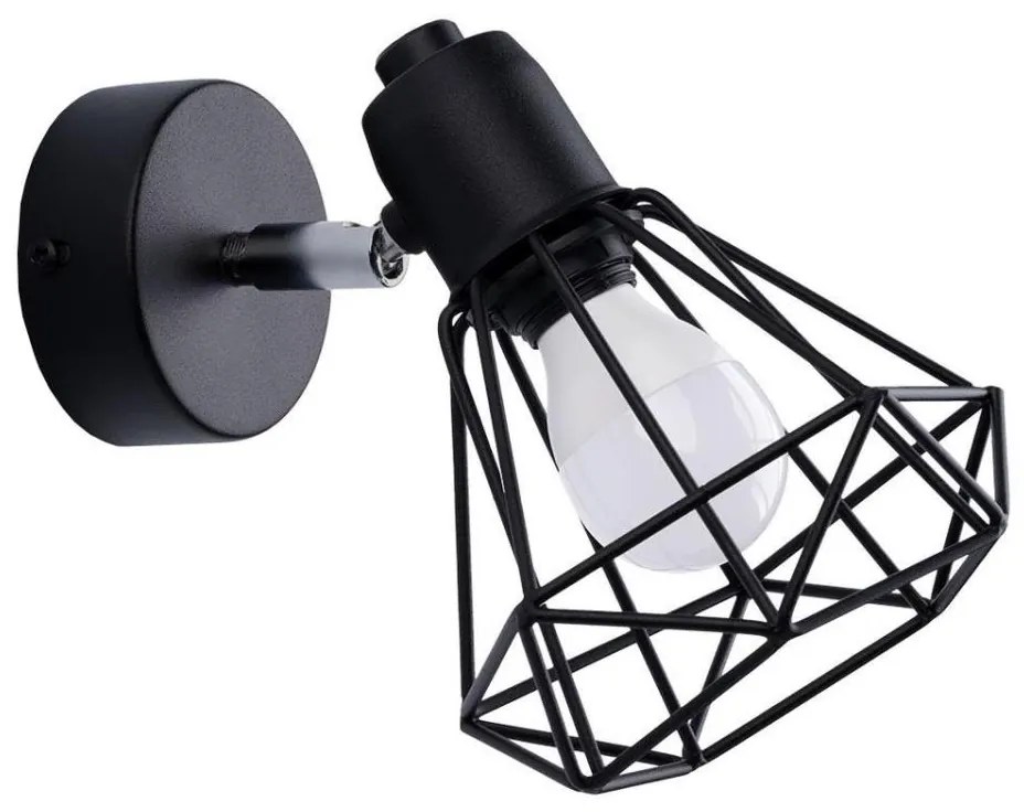 Sollux SL.1105 - Lampada da parete ARTEMIS 1xE14/40W/230V nero