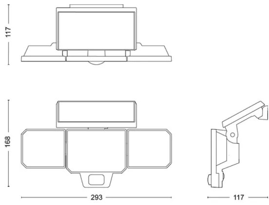 Philips -  LED Solare muro per riflettore con sensore NYSIL 3xLED/8,7W/3,7V IP65