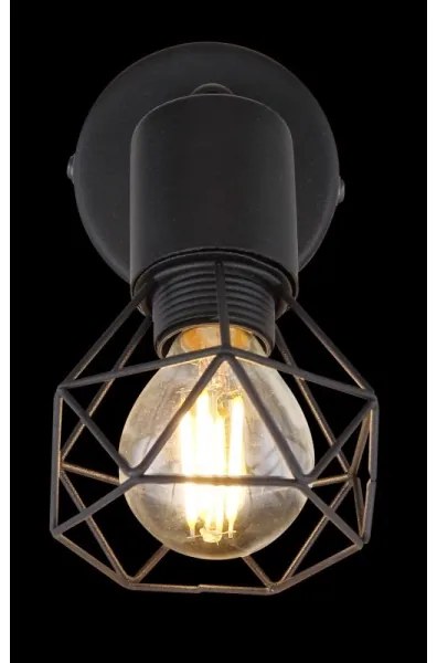 Globo - Luce Spot da parete a LED XARA 1xE14/6W/230V nero