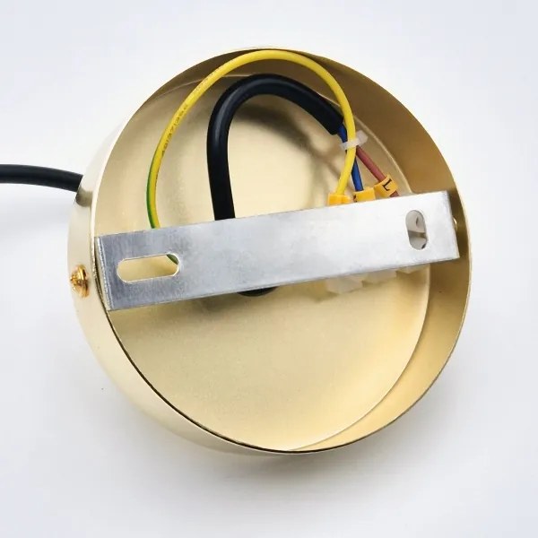 Lampadario a sospensione con filo HARMA 1xE27/15W/230V diametro 20 cm bianco/oro