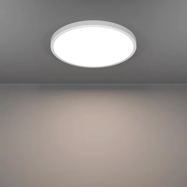 Eglo 901726 - LED RGBW dimmerabile plafoniera fumé FUEVA-Z LED/17,5W/230V 39,9cm IP44 bianco